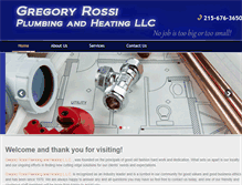 Tablet Screenshot of gregoryrossiplumbingandheating.com